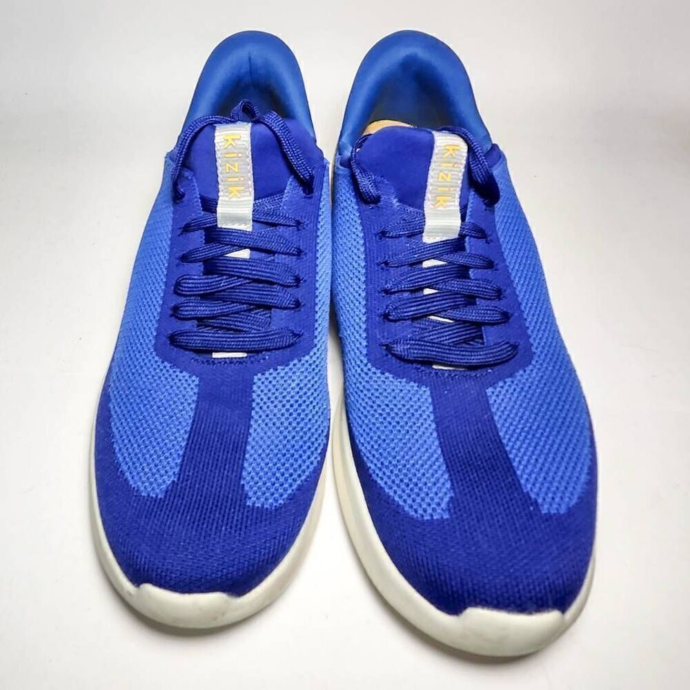 Kizik Athens Mens Hands Free Athletic Running Shoes Blue Yellow Size 7.5 M 9 W - Picture 2 of 7